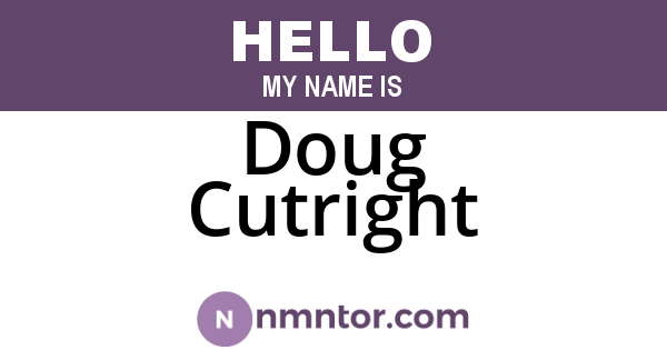 Doug Cutright