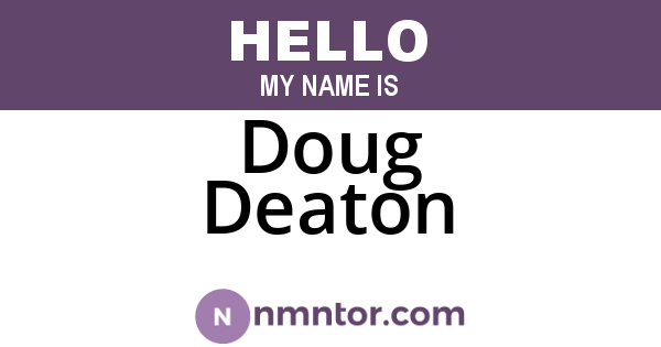 Doug Deaton