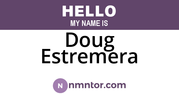 Doug Estremera