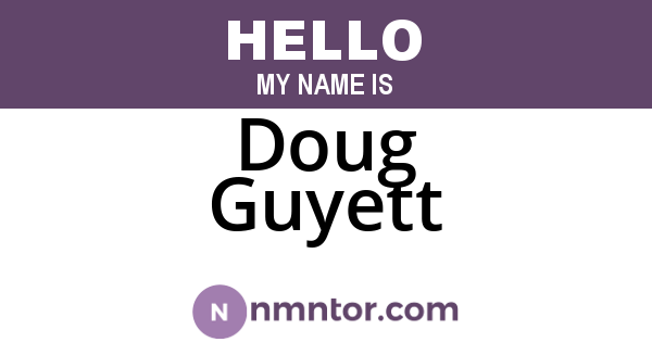 Doug Guyett