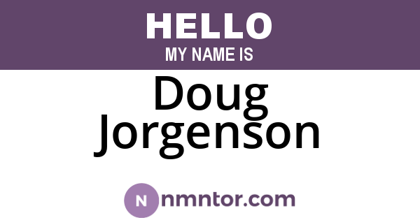 Doug Jorgenson