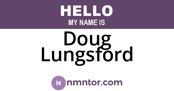 Doug Lungsford