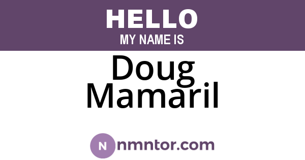 Doug Mamaril