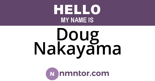 Doug Nakayama