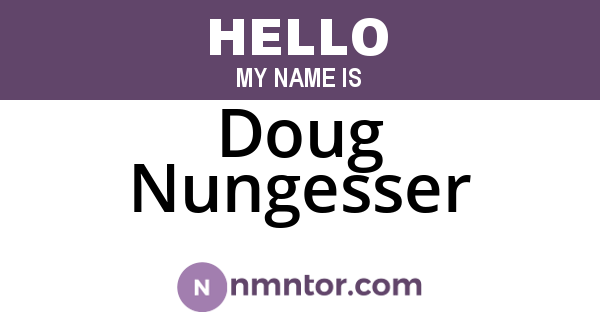 Doug Nungesser