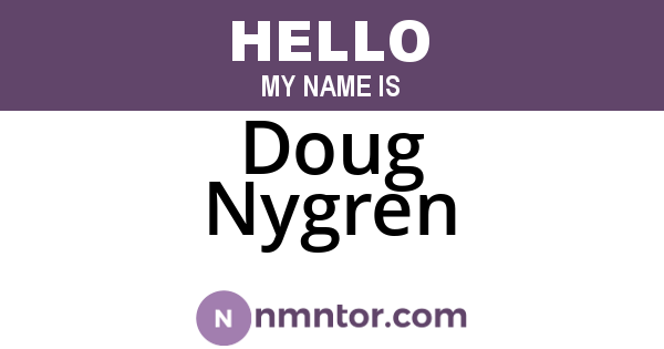 Doug Nygren