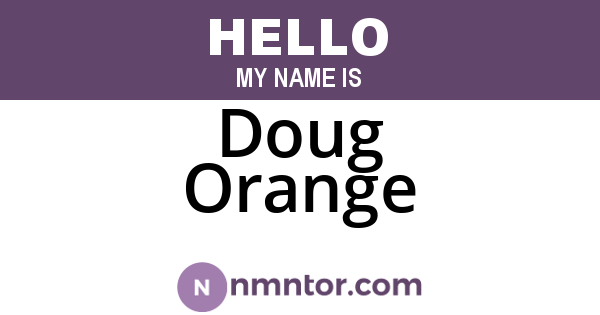 Doug Orange