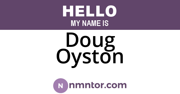 Doug Oyston