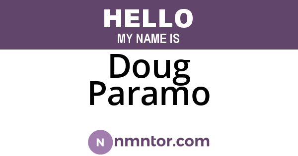 Doug Paramo