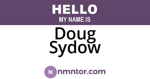 Doug Sydow