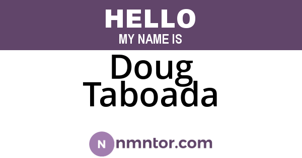 Doug Taboada