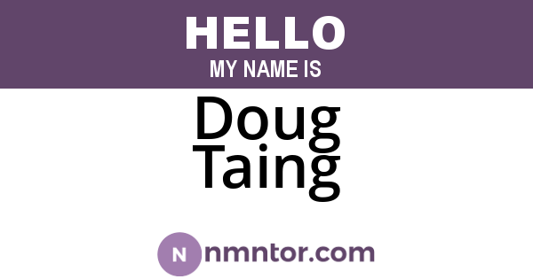 Doug Taing