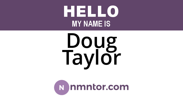 Doug Taylor