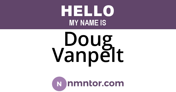 Doug Vanpelt