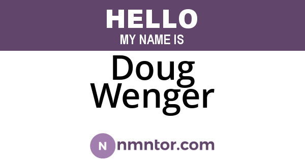Doug Wenger