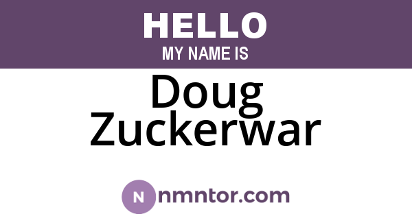 Doug Zuckerwar