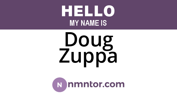 Doug Zuppa