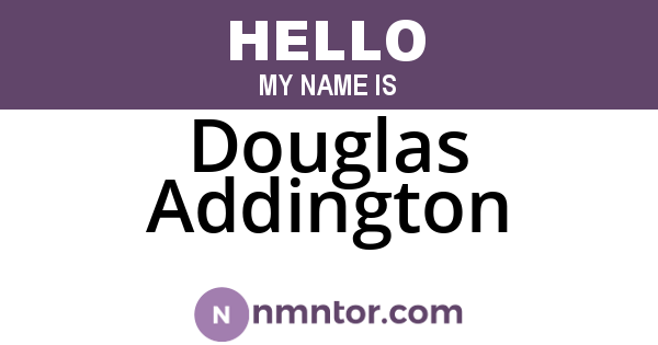 Douglas Addington