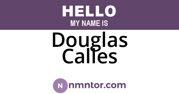 Douglas Calles