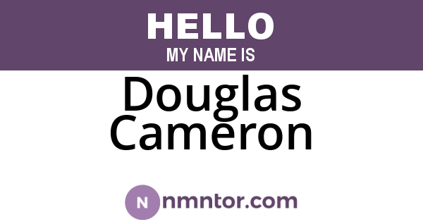 Douglas Cameron