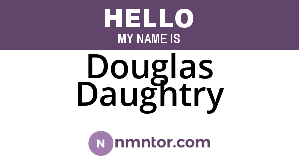 Douglas Daughtry