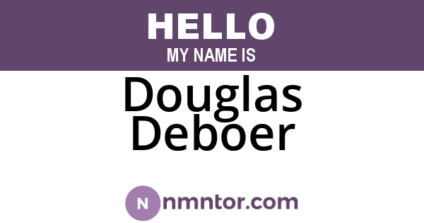 Douglas Deboer