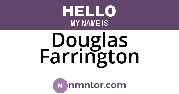 Douglas Farrington