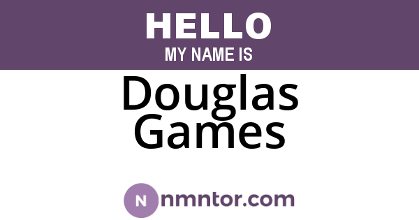 Douglas Games