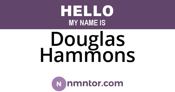Douglas Hammons