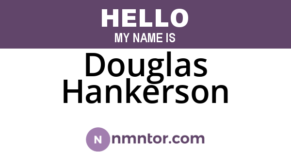 Douglas Hankerson