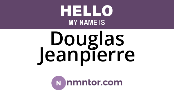 Douglas Jeanpierre