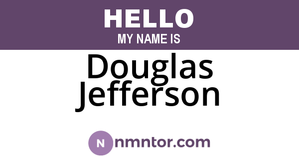Douglas Jefferson