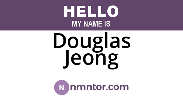 Douglas Jeong