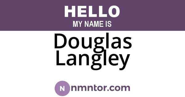Douglas Langley