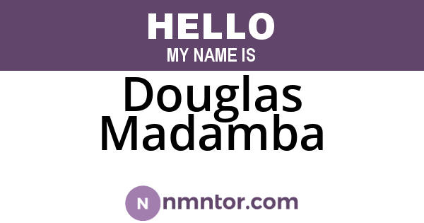 Douglas Madamba