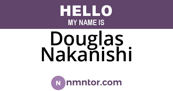 Douglas Nakanishi