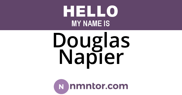 Douglas Napier