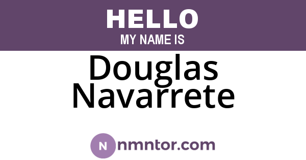 Douglas Navarrete