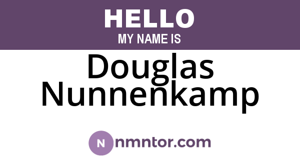 Douglas Nunnenkamp
