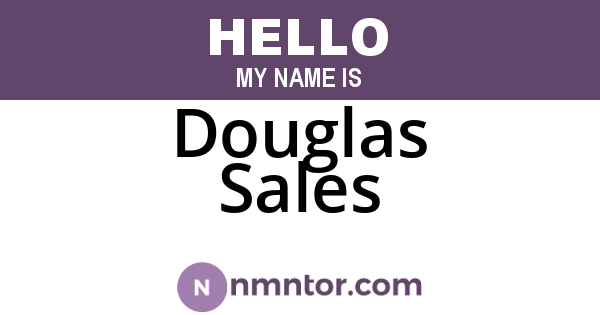 Douglas Sales