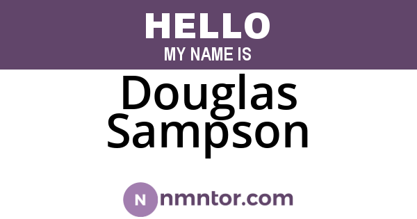 Douglas Sampson