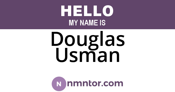 Douglas Usman