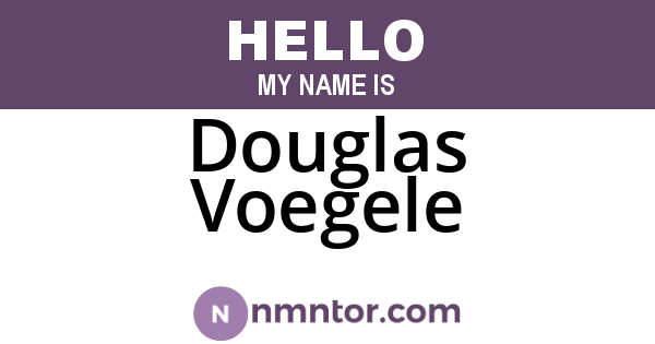 Douglas Voegele