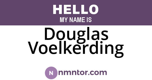 Douglas Voelkerding