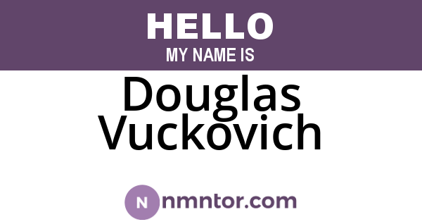 Douglas Vuckovich