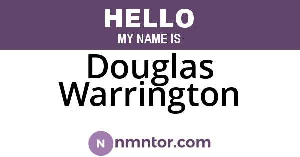 Douglas Warrington