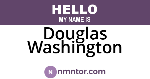 Douglas Washington