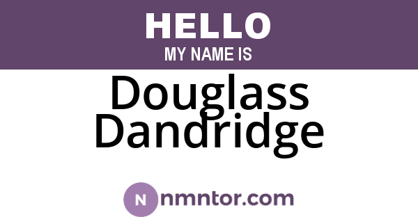 Douglass Dandridge