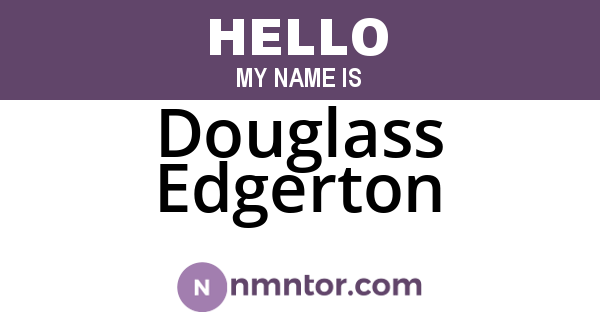 Douglass Edgerton