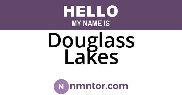 Douglass Lakes